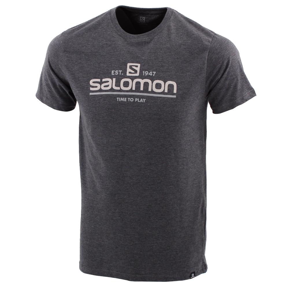 Camisetas Salomon Hombre Gris - Salomon Argentina TIME TO PLAY SS M,715408-CYL